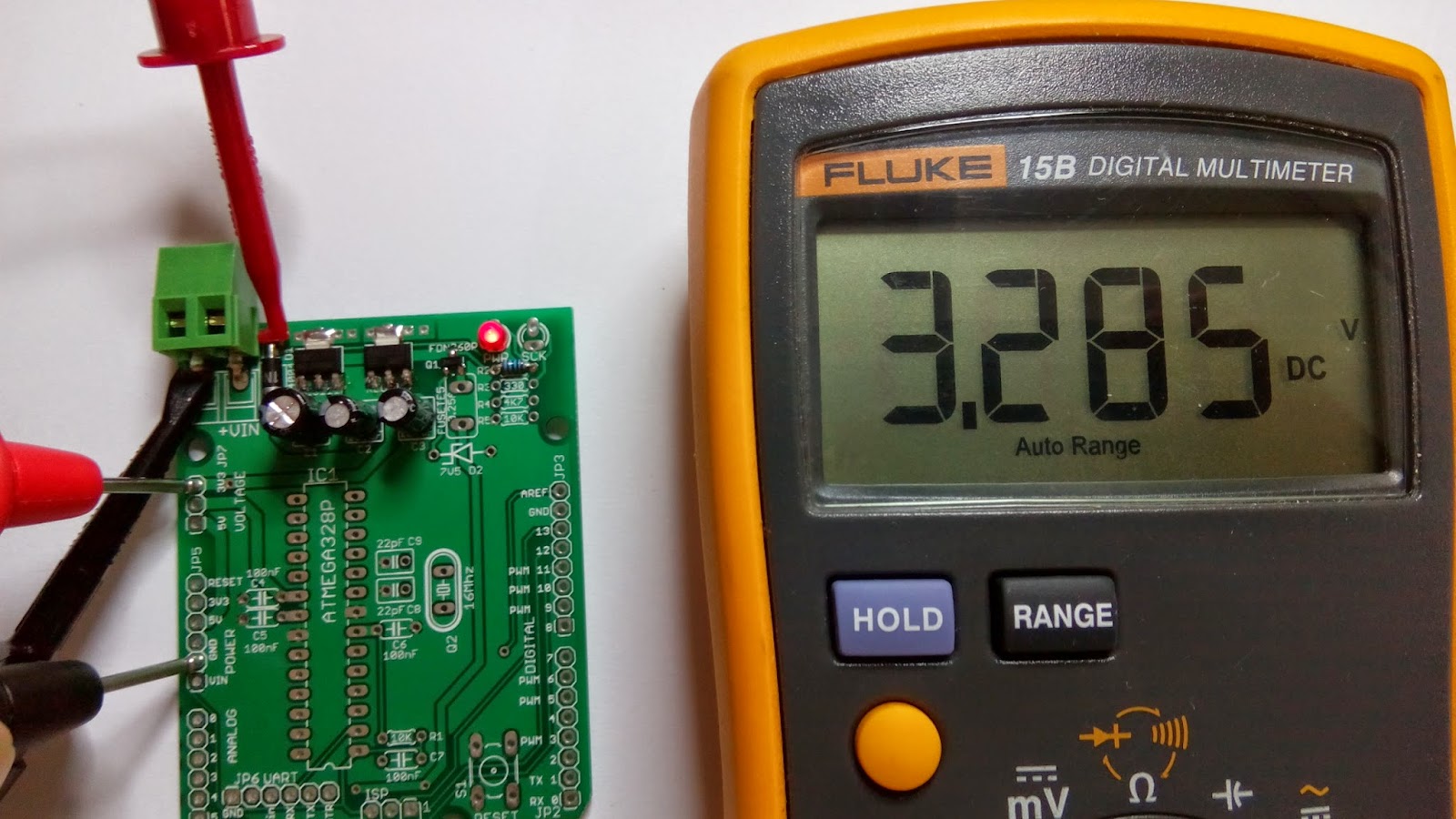Power supply to the Arduino board